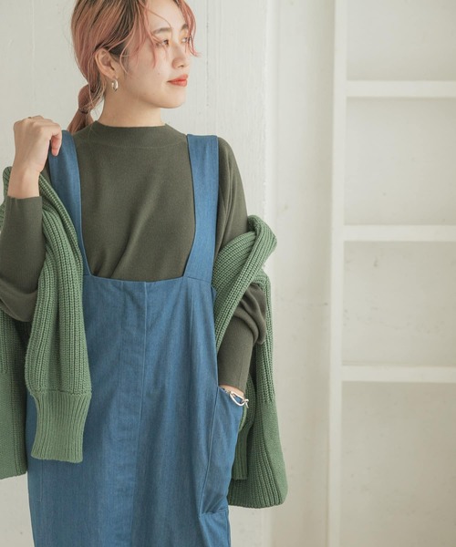 ITEMS URBANRESEARCH（アイテムズ アーバンリサーチ）の「2WAYジャンパースカート（ジャンパースカート・レディース・キャメル/ライトインディゴブルー/ブラック/インディゴブルー・FREE/SMALL）」の4枚目の写真