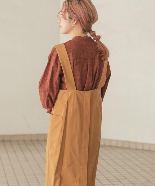 ITEMS URBANRESEARCH（アイテムズ アーバンリサーチ）の「2WAYジャンパースカート（ジャンパースカート・レディース・キャメル/ライトインディゴブルー/ブラック/インディゴブルー・FREE/SMALL）」の13枚目の写真