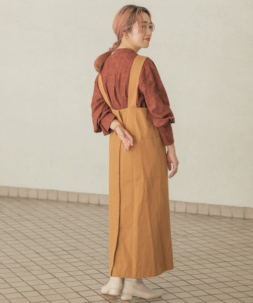 ITEMS URBANRESEARCH（アイテムズ アーバンリサーチ）の「2WAYジャンパースカート（ジャンパースカート・レディース・キャメル/ライトインディゴブルー/ブラック/インディゴブルー・FREE/SMALL）」の18枚目の写真