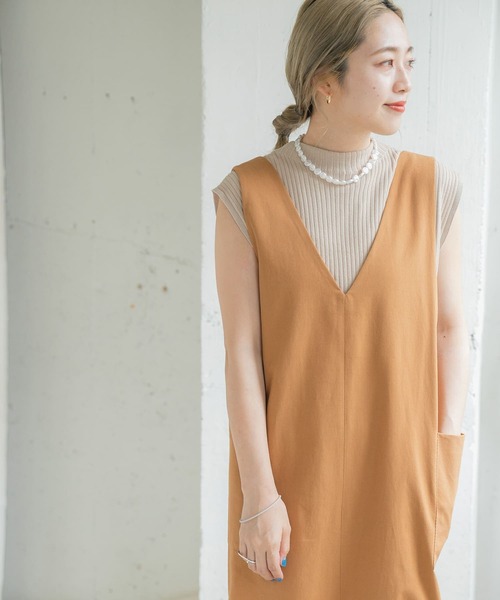 ITEMS URBANRESEARCH（アイテムズ アーバンリサーチ）の「2WAYジャンパースカート（ジャンパースカート・レディース・キャメル/ライトインディゴブルー/ブラック/インディゴブルー・FREE/SMALL）」の19枚目の写真