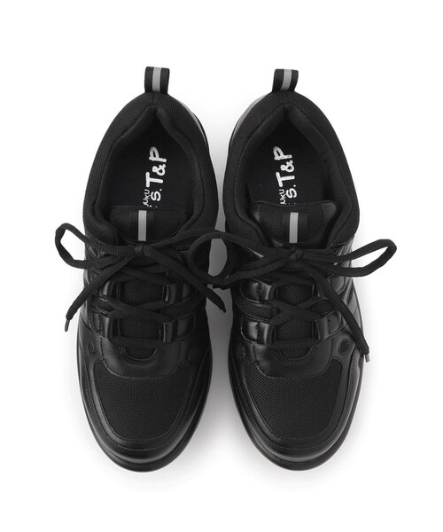 cs T&P(シーエスティーアンドピー)の「厚底スニーカー(スニーカー・レディース・ブラック/ホワイト系その他7・LL/M/L/S)」の6枚目の写真