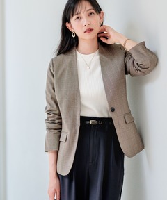 Essential ジャケット(CHECK)（テーラードジャケット）｜Deuxieme