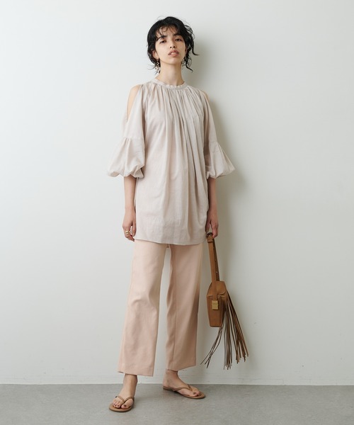 Whim Gazette（ウィムガゼット）の「スリーブスラッシュブラウス 