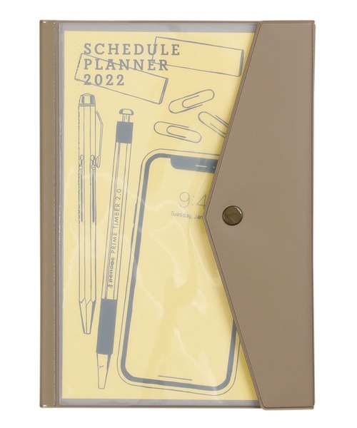 HIGHTIDE（ハイタイド）の「ハイタイド 手帳 2022年 (2021年10月始まり)  フューゲン (A5 マンスリー) 月間 スケジュール帳 ダイアリー（手帳/メモ帳・レディース・ネイビー/ベージュ/ワイン/ブラック・FREE）」の3枚目の写真