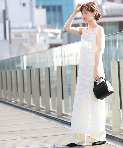 Ray BEAMS（レイビームス）の「Ray BEAMS / オパールプリント ノースリーブ ワンピース（ワンピース・レディース・グリーン系その他2/オレンジ/ホワイト・ONE SIZE）」の9枚目の写真