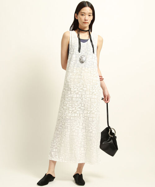 Ray BEAMS（レイビームス）の「Ray BEAMS / オパールプリント ノースリーブ ワンピース（ワンピース・レディース・グリーン系その他2/オレンジ/ホワイト・ONE SIZE）」の15枚目の写真