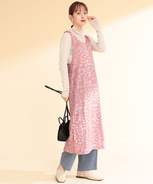 Ray BEAMS（レイビームス）の「Ray BEAMS / オパールプリント ノースリーブ ワンピース（ワンピース・レディース・グリーン系その他2/オレンジ/ホワイト・ONE SIZE）」の20枚目の写真