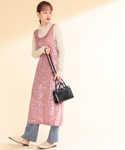 Ray BEAMS（レイビームス）の「Ray BEAMS / オパールプリント ノースリーブ ワンピース（ワンピース・レディース・グリーン系その他2/オレンジ/ホワイト・ONE SIZE）」の21枚目の写真