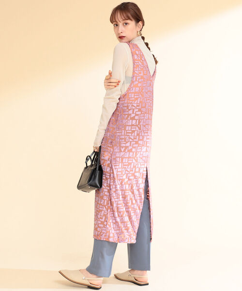 Ray BEAMS（レイビームス）の「Ray BEAMS / オパールプリント ノースリーブ ワンピース（ワンピース・レディース・グリーン系その他2/オレンジ/ホワイト・ONE SIZE）」の22枚目の写真