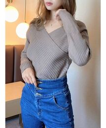 RESEXXY | カシュクールニットトップス(ニット/セーター)