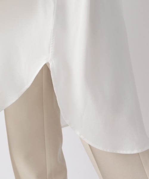 LOWRYS FARM(ローリーズファーム)の「バンドカラーチュニックシャツ 214841(シャツ/ブラウス・レディース・グレー/オフホワイト/ブルー・FREE)」の12枚目の写真