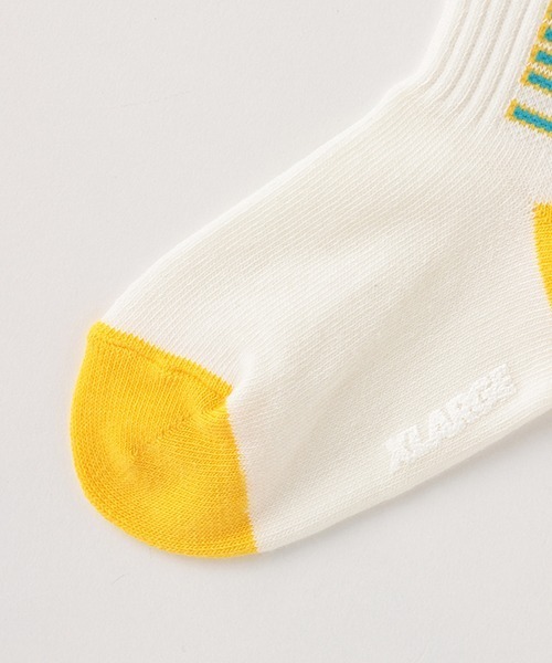 XLARGE KIDS（エクストララージキッズ）の「XL-ARMYロゴクルーソックス【日本製】（ソックス/靴下・キッズ・ホワイト/オレンジ/ブラック・13-15cm/15-17cm/17-19cm/19-21cm）」の6枚目の写真