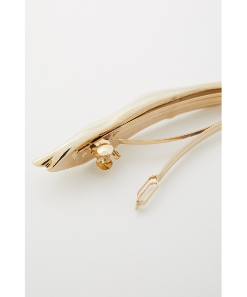 BLACK BY MOUSSY（ブラックバイマウジー）の「【WEB限定】wave valletta（ウェーブバレッタ）（バレッタ/ヘアクリップ・レディース・ゴールド/シルバー・FREE）」の13枚目の写真
