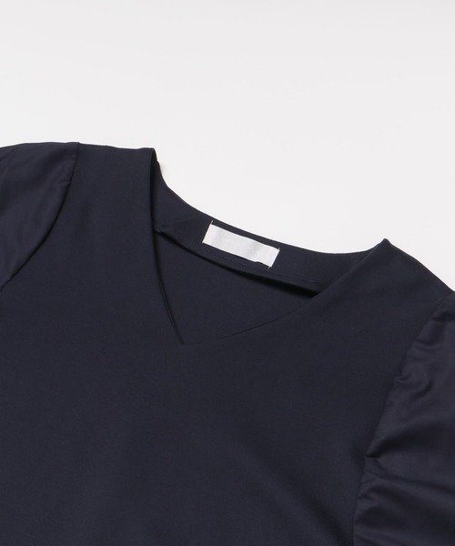 SENSE OF PLACE by URBAN RESEARCH(センスオブプレイスバイアーバンリサーチ)の「Vネックポンチワンピース(ワンピース・レディース・ベージュ/ネイビー/カーキ・ONE)」の18枚目の写真