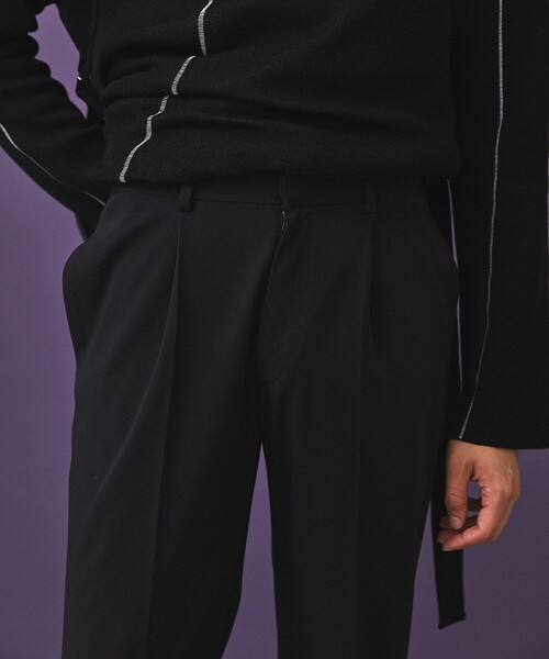 PUBLIC TOKYO（パブリックトウキョウ）の「【youth】ソリッドフレアパンツ（スラックス・メンズ・ライトベージュ/ブラック・2/1/3）」の20枚目の写真