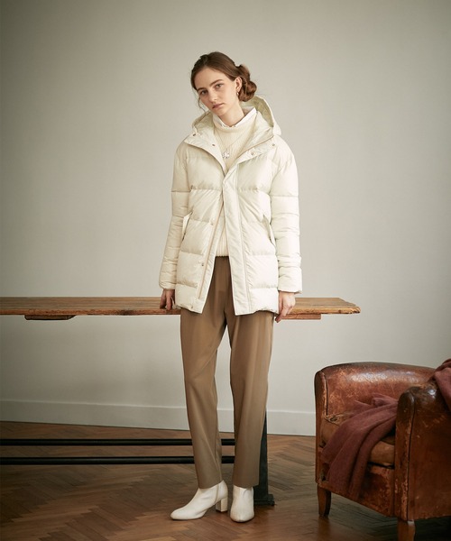 LE SOUK HOLIDAY（ルスークホリデー）の「タックテーパードパンツ（チノパンツ・レディース・ブラック/グリーン/モカ/ライトグレー/オレンジ/ネイビー・L/S/M）」の11枚目の写真