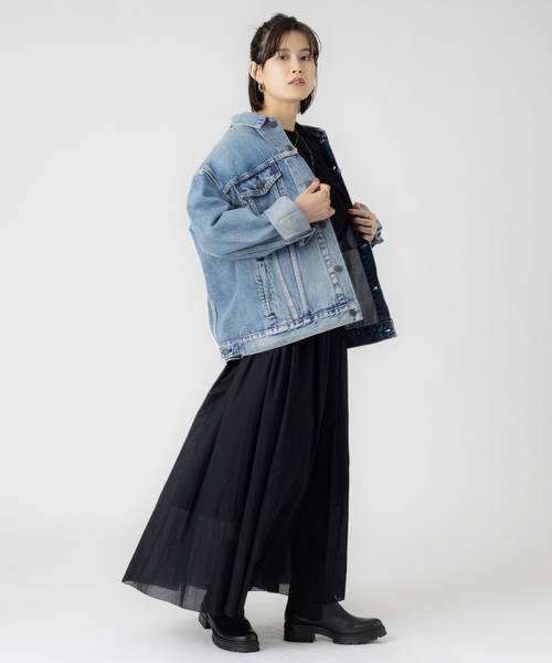 Levi's（リーバイス）の「【LEVI’S】THE TRUCKER JACKET（デニムジャケット・レディース・ライトブルー/ブルー・フリー）」の9枚目の写真