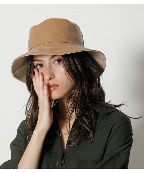 AZUL by moussy(アズールバイマウジー)の「REVERSIBLE BUCKET HAT/リバーシブルバケットハット(ハット・レディース・ブラック/ベージュ/ブラウン系その他・FREE)」の14枚目の写真
