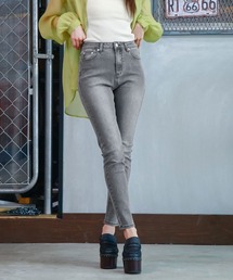 美脚デニムストレッチスキニーパンツ
