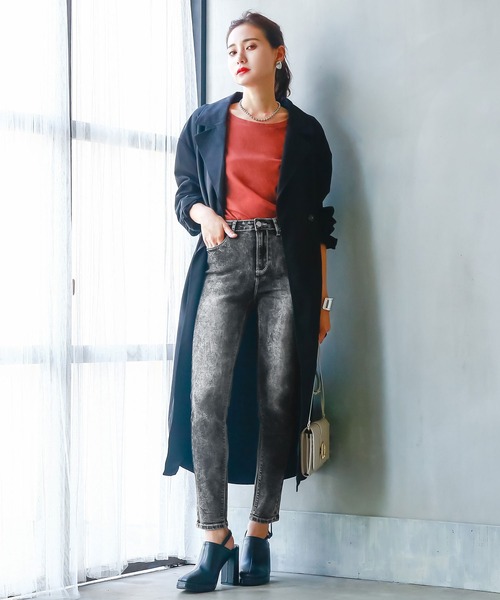 Newlyme(ニューリーミー)の「美脚デニムストレッチスキニーパンツ(デニムパンツ・レディース・ライトグレー/ブラック/グレー/インディゴブルー/ブラック系その他/ライトインディゴブルー・SMALL/MEDIUM/LARGE/X-LARGE/XX-LARGE)」の15枚目の写真