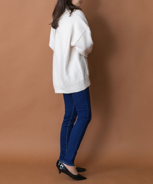Newlyme(ニューリーミー)の「美脚デニムストレッチスキニーパンツ(デニムパンツ・レディース・ライトグレー/ブラック/グレー/インディゴブルー/ブラック系その他/ライトインディゴブルー・SMALL/MEDIUM/LARGE/X-LARGE/XX-LARGE)」の10枚目の写真
