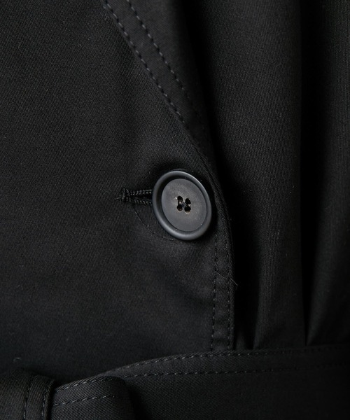 ear PAPILLONNER（イアパピヨネ）の「【MIRKO BERTOLA(ミルコ ベルトラ)】ロングトレンチコート（トレンチコート・レディース・ブラック/ベージュ・FREE）」の6枚目の写真