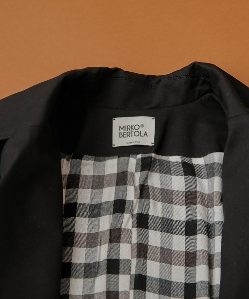 ear PAPILLONNER（イアパピヨネ）の「【MIRKO BERTOLA(ミルコ ベルトラ)】ロングトレンチコート（トレンチコート・レディース・ブラック/ベージュ・FREE）」の14枚目の写真