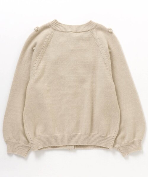 apres les cours（アプレレクール）の「ぽんぽんカーディガン（カーディガン/ボレロ・キッズ・ライトグレー/アイボリー・90/100/120/140）」の14枚目の写真