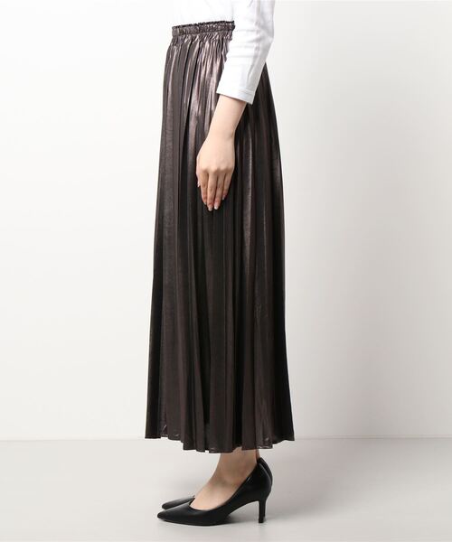 archives（アルシーヴ）の「グリッタープリーツスカート（スカート・レディース・ゴールド/ブラウン/ブラック・MEDIUM）」の7枚目の写真