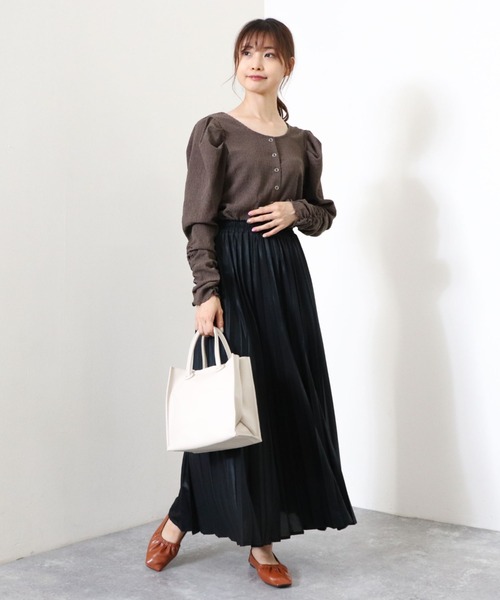 archives（アルシーヴ）の「グリッタープリーツスカート（スカート・レディース・ゴールド/ブラウン/ブラック・MEDIUM）」の10枚目の写真