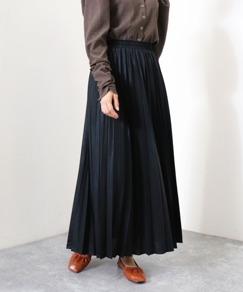 archives（アルシーヴ）の「グリッタープリーツスカート（スカート・レディース・ゴールド/ブラウン/ブラック・MEDIUM）」の14枚目の写真