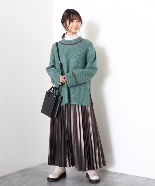 archives（アルシーヴ）の「グリッタープリーツスカート（スカート・レディース・ゴールド/ブラウン/ブラック・MEDIUM）」の18枚目の写真