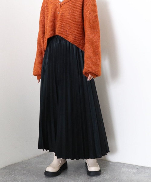 archives（アルシーヴ）の「グリッタープリーツスカート（スカート・レディース・ゴールド/ブラウン/ブラック・MEDIUM）」の19枚目の写真