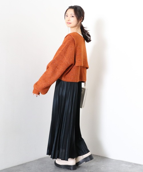 archives（アルシーヴ）の「グリッタープリーツスカート（スカート・レディース・ゴールド/ブラウン/ブラック・MEDIUM）」の22枚目の写真