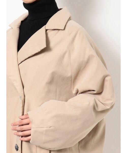 COTORICA（コトリカ）の「【THE DAYZ TOKYO】パディングチェスターコート（チェスターコート・レディース・ブラック/ベージュ・SMALL/MEDIUM）」の7枚目の写真