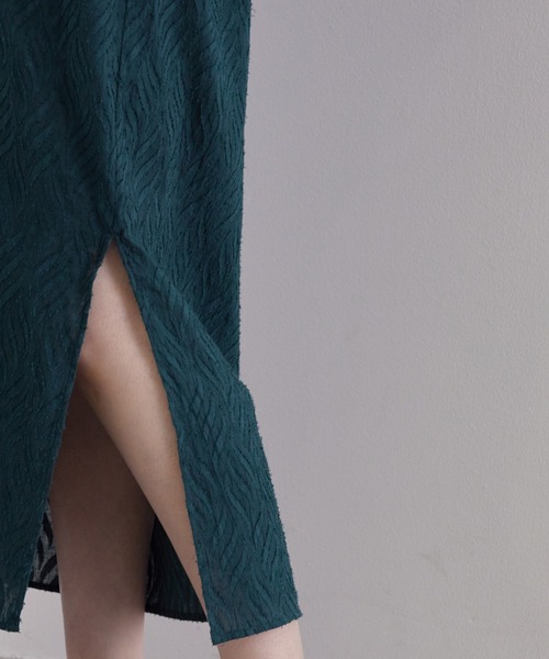 SALON adam et rope'ピンタックボリュームスリーブシャツワンピ SALON adam et rope'（サロン アダム エ ロペ）の「ピンタック