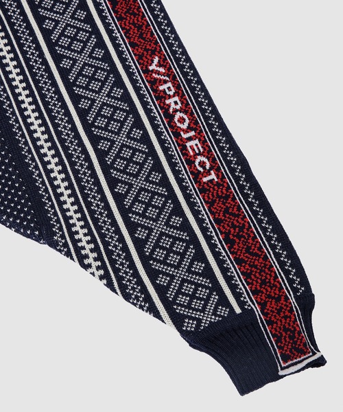 Y/Project(ワイプロジェクト)の「CLASSIC NORWEGIAN WING SWEATER(ニット/セーター・メンズ・ネイビー系・S/M/XS)」の2枚目の写真