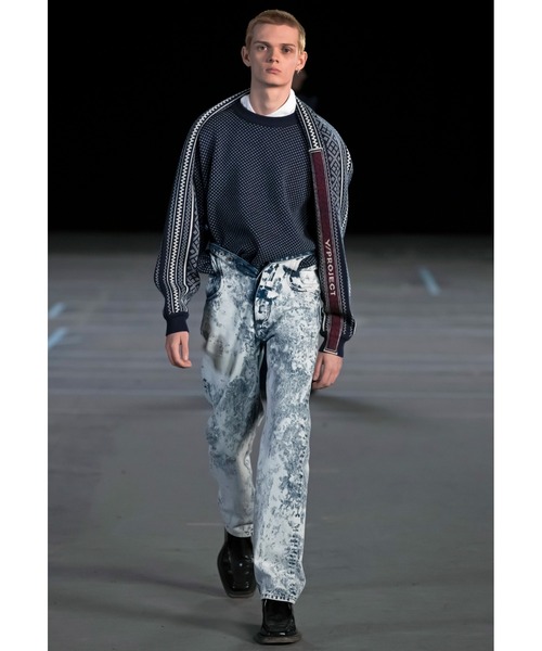 Y/Project(ワイプロジェクト)の「CLASSIC NORWEGIAN WING SWEATER(ニット/セーター・メンズ・ネイビー系・S/M/XS)」の4枚目の写真