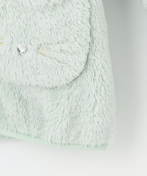 ANY（エニィ）の「ネコポケット 両面フリース ブルゾン（ブルゾン・キッズ・アイボリー系/ピンク系/ブラウン系5/ライラック系/ライトグリーン系・140/150）」の10枚目の写真