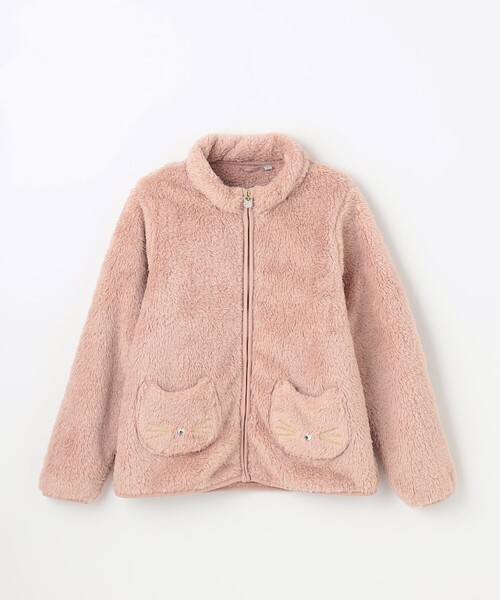 ANY（エニィ）の「ネコポケット 両面フリース ブルゾン（ブルゾン・キッズ・アイボリー系/ピンク系/ブラウン系5/ライラック系/ライトグリーン系・140/150）」の22枚目の写真