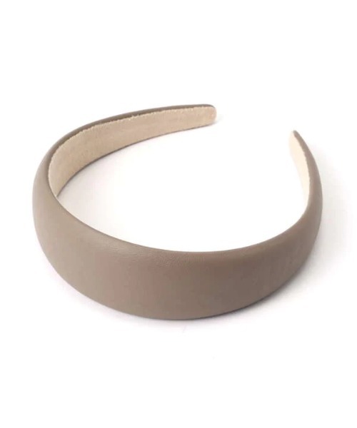 N.（N. Natural Beauty Basic）（エヌエヌナチュラルビューティーベーシック）の「フェイクレザーカチューシャ（カチューシャ・レディース・ブラック/ベージュ・ﾌﾘ-）」の2枚目の写真