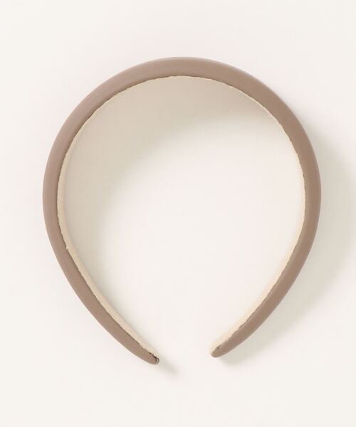 N.（N. Natural Beauty Basic）（エヌエヌナチュラルビューティーベーシック）の「フェイクレザーカチューシャ（カチューシャ・レディース・ブラック/ベージュ・ﾌﾘ-）」の7枚目の写真