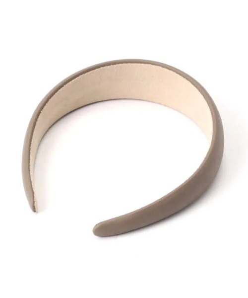 N.（N. Natural Beauty Basic）（エヌエヌナチュラルビューティーベーシック）の「フェイクレザーカチューシャ（カチューシャ・レディース・ブラック/ベージュ・ﾌﾘ-）」の4枚目の写真