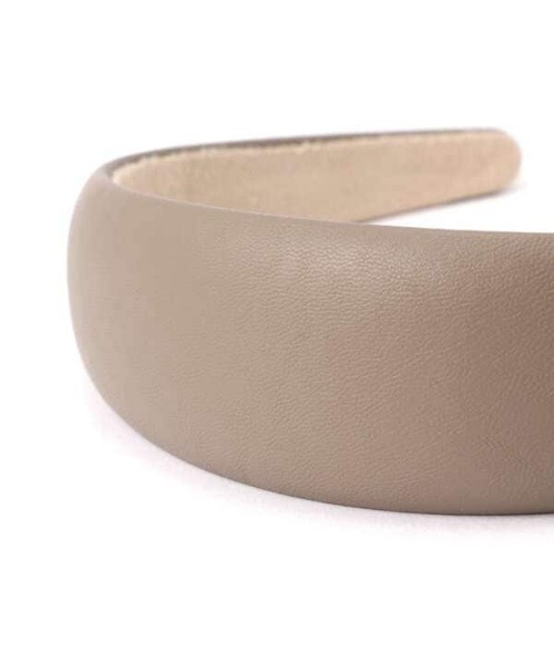 N.（N. Natural Beauty Basic）（エヌエヌナチュラルビューティーベーシック）の「フェイクレザーカチューシャ（カチューシャ・レディース・ブラック/ベージュ・ﾌﾘ-）」の5枚目の写真