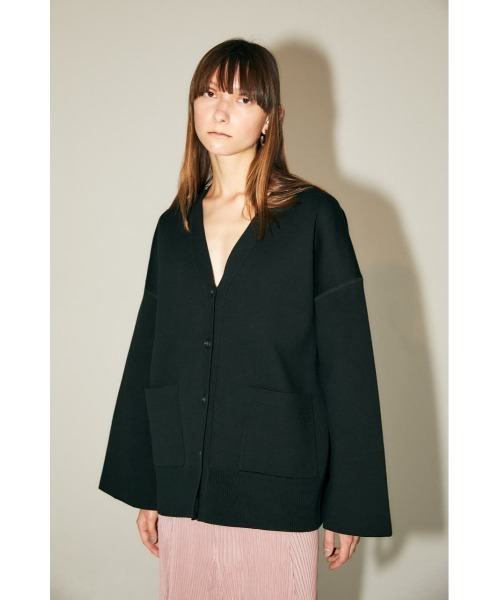 M_（エムアンダーバー）の「【M_】DOUBLE FACE KNIT カーディガン（カーディガン/ボレロ・レディース・ブラック/ベージュ/アイボリー・FREE）」の6枚目の写真