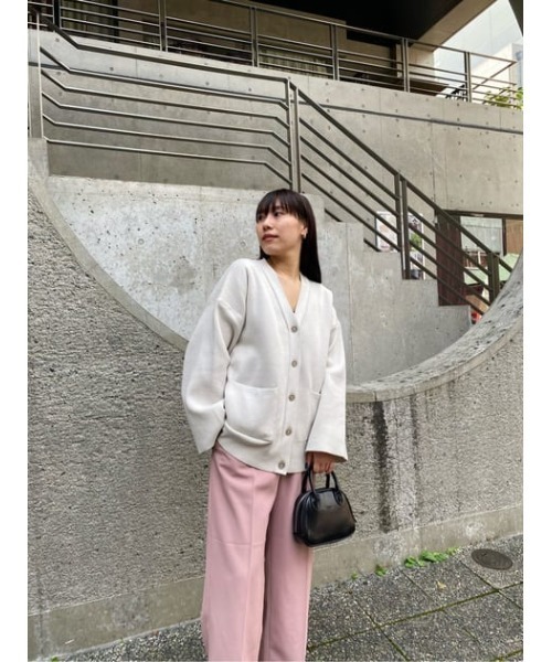 M_（エムアンダーバー）の「【M_】DOUBLE FACE KNIT カーディガン（カーディガン/ボレロ・レディース・ブラック/ベージュ/アイボリー・FREE）」の22枚目の写真