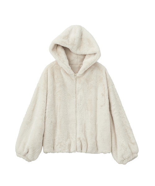 GeeRA(ジーラ)の「フェイクファーボリュームパーカー(その他アウター・レディース・アイボリー/モカ・MEDIUM)」の10枚目の写真