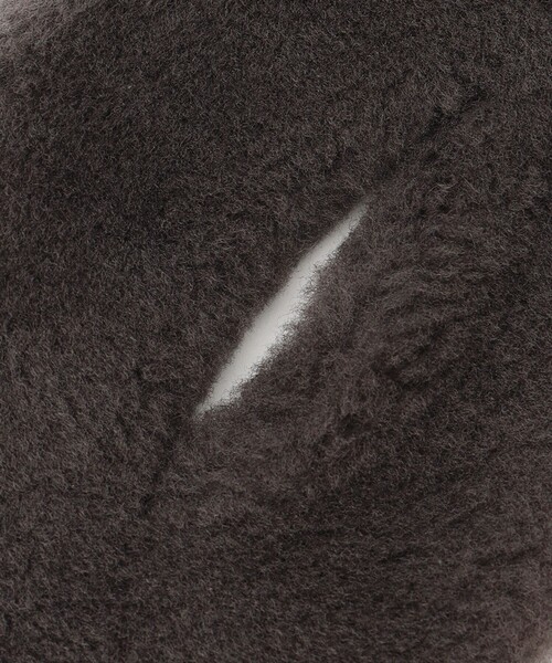 JOSEPH（ジョセフ）の「ムートンニットコンビ（マフラー・メンズ・ブラック系/グレー系・F）」の6枚目の写真