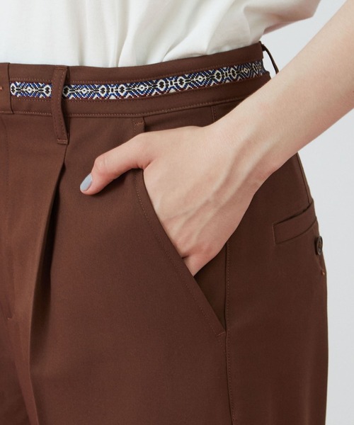 FRAPBOIS（フラボア）の「ツイルストレッチ パンツ（その他パンツ・レディース・ブラウン/エメラルド・1/2）」の16枚目の写真