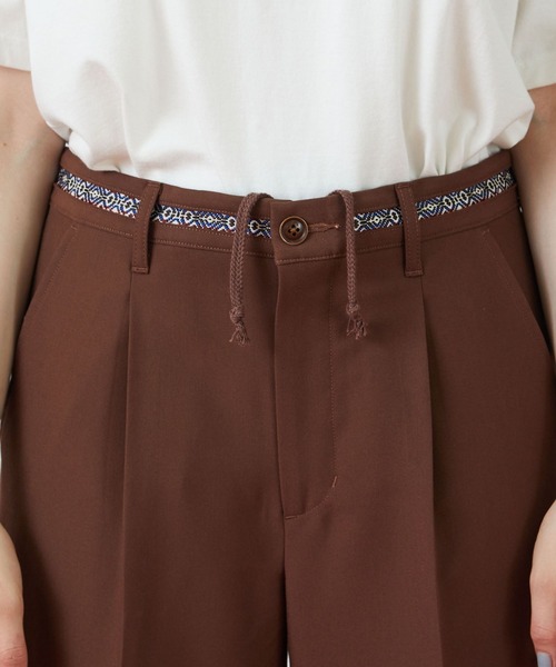 FRAPBOIS（フラボア）の「ツイルストレッチ パンツ（その他パンツ・レディース・ブラウン/エメラルド・1/2）」の20枚目の写真